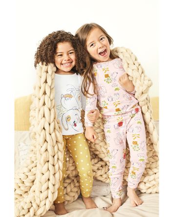 Toddler 4-Piece Pets 100% Snug Fit Cotton Pajamas, 
